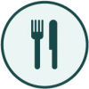Restaurant Icon Restaurant Icon: Fork and Knife side by side