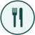 Icon representing restaurants
